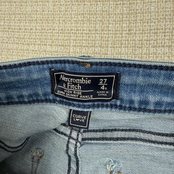 Abercrombie & Fitch High Rise Super‎ Skinny Ankle Size 4 - Picture 3 of 8